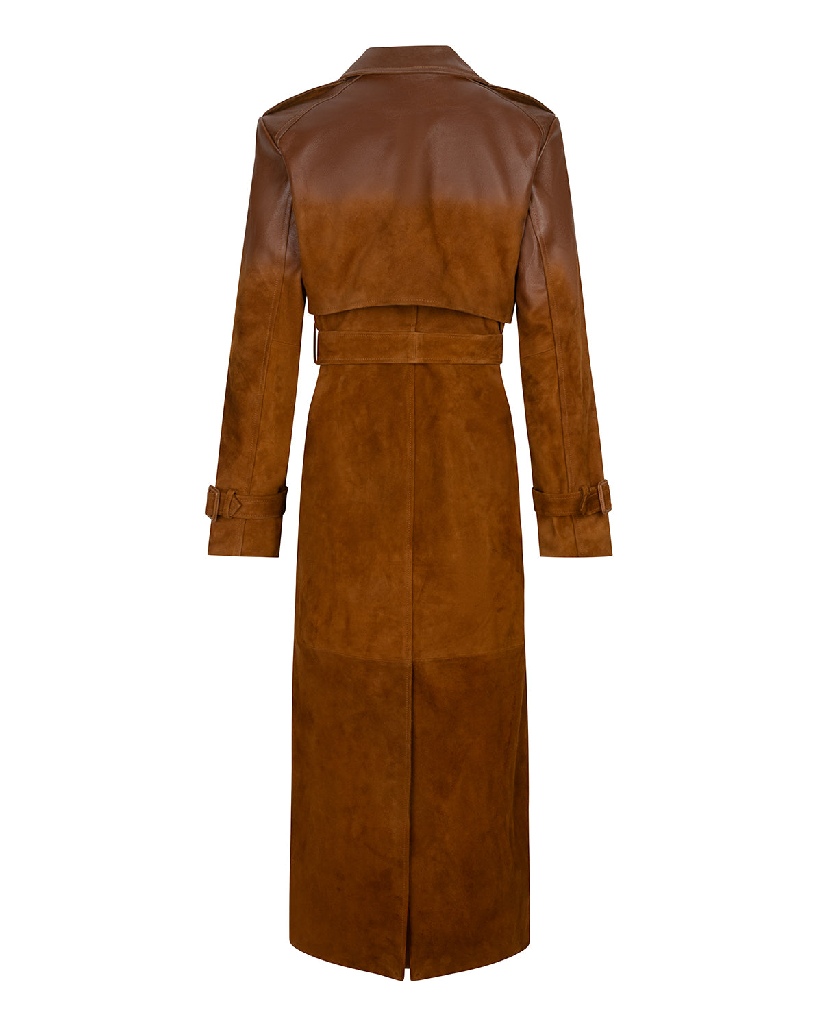 'GILLY' Suede Leather Trench