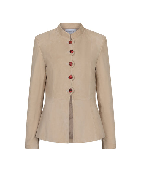 'SOFIA' Suede Tailored Jacket