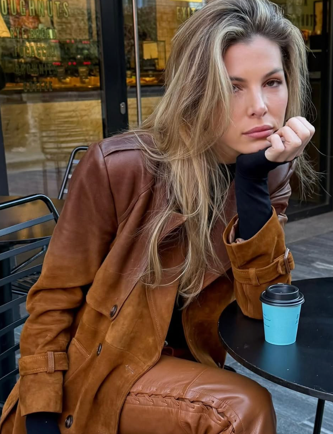 Lara Browning wearing Carelli
